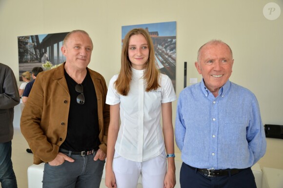 Exclusif - François-Henri Pinault, son père François Pinault et sa fille Mathilde Pinault lors du Longines Paris Eiffel Jumping au Champ-de-Mars à Paris, le 4 juillet 2015.