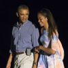 Barack Obama et Malia à Washington, le 17 août 2014.