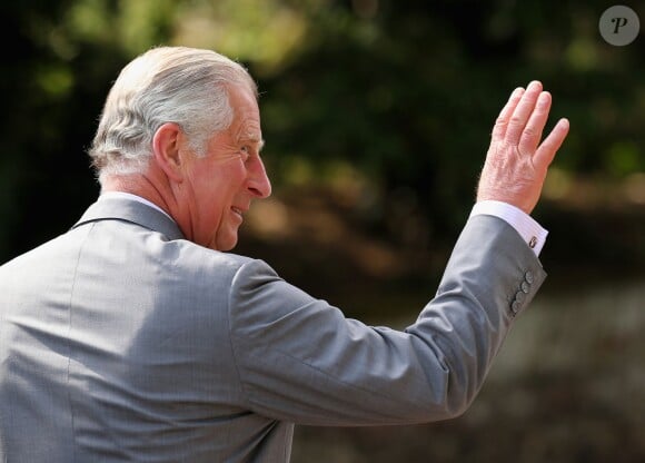 Le prince Charles lors du baptême de la princesse Charlotte en l'église Saint Mary Magdalene de Sandringham, le 5 juillet 2015
