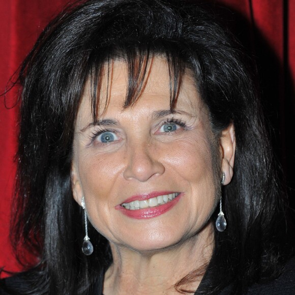 Anne Sinclair - Dernier spectacle de Guy Bedos a l'Olympia "La der des der" à Paris. Le 23 décembre 2013.