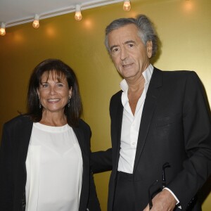 Anne Sinclair et Bernard-Henri Levy - Avant-premiere du film "Opium" au à Paris. Le 27 septembre 2013.