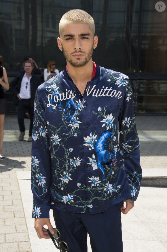 Zayn Malik - Arrivées au défilé de mode hommes Louis Vuitton collection prêt-à-porter Printemps-Eté 2016 à la Serre du Parc André Citroën à Paris, le 25 juin 2015 