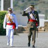 Le roi Felipe VI à la cérémonie officielle de remise de diplômes à l'académie militaire de Talarn le 10 juillet 2015.
