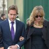 Pippa Middleton et Ben Fogle lors de la messe en hommage à Sir David Frost en l'Abbaye de Westminster à Londres, le 13 mars 2014.
