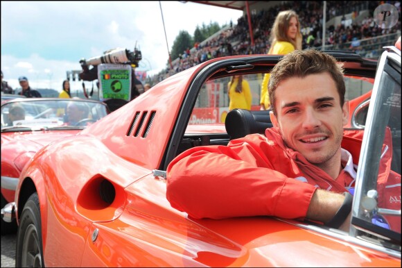 Jules Bianchi lors de la parade des pilotes sur le circuit de SPA Francorchamps, le 22 août 2014