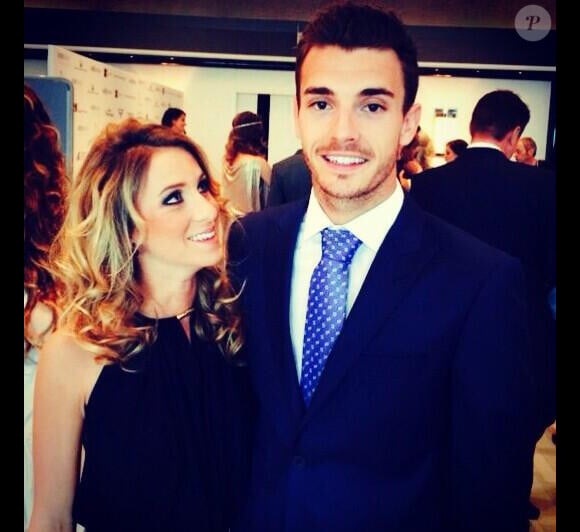 Jules Bianchi et sa compagne Camille Marchetti, photo publiée sur le compte Twitter de cette dernière, le 23 mai 2014