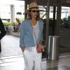 Jessica Alba arrive à l'aéroport de LAX à Los Angeles pour prendre l’avion, le 5 juillet 2015  