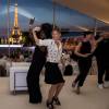 Exclusif - Virginie Coupérie-Eiffel et Khadja Nin - Soirée lors du Paris Eiffel Jumping au Champs-de-Mars, étape du Longines Global Champions Tour, durant laquelle était fêté le 20e anniversaire d'Electra Niarchos (20 ans). À Paris, le 4 juillet 2015.