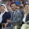 Le prince Carl Philip et la princesse Sofia de Suède, un mois après leur mariage et fraîchement rentrés de lune de miel, ont pris part aux festivités pour le 38e anniversaire de la princesse Victoria, le 14 juillet 2015 à Borgholm, sur l'île d'Öland.