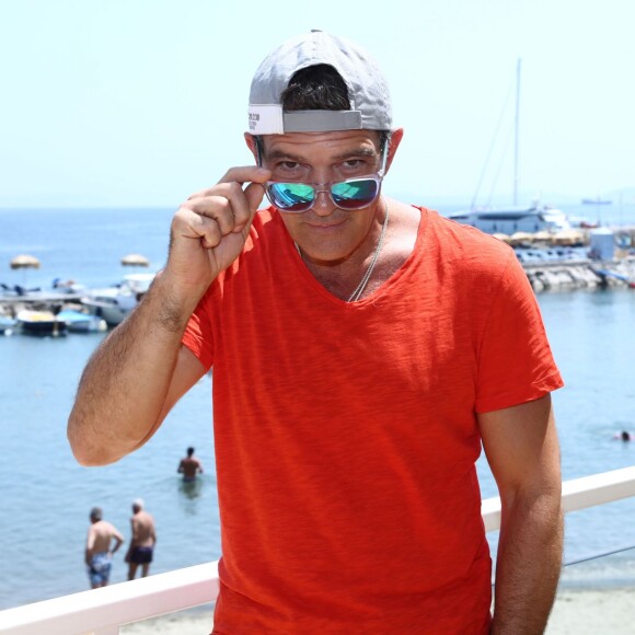 Antonio Banderas lors d'un photocall au festival du film à Ischia le 15 juillet 2015.
