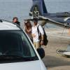 Antonio Banderas et sa compagne Nicole Kimpel arrivent à Ischia pour le Global Film & Music Festival le 13 juillet 2015.
