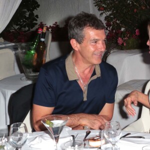 Antonio Banderas et sa girlfriend Nicole Kempel au Ischia Global Film & Music Fest le 13 juillet 2015.