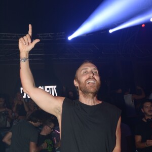 David Guetta en concert au Gotha à Cannes. Le 15 août 2014  