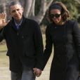  Barack Obama et Michelle Obama &agrave; la Maison Blanche le 9 mars 2014 &agrave; Washington 