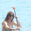La sculpturale Jennifer Flavin, la femme de Sylvester Stallone, en vacances en famille à bord de leur yacht dans le sud de la France - 17 juillet 2015