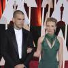 Scarlett Johansson et son mari Romain Dauriac, à la 87ème cérémonie des Oscars à Hollywood, le 22 février 2015.
