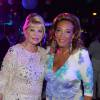 Exclusif - Ivana Trump, Denise Rich lors de la soirée Denise Rich au coeur du port de Saint-Tropez, le 19 juillet 2015