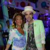Exclusif - Denise Rich, DJ Cassidy lors de la soirée Denise Rich au coeur du port de Saint-Tropez, le 19 juillet 2015