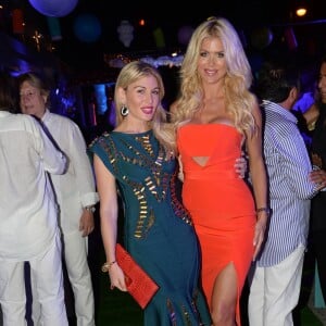 Exclusif - Hofit Golan et Victoria Silvstedt lors de la soirée Denise Rich au coeur du port de Saint-Tropez, le 19 juillet 2015