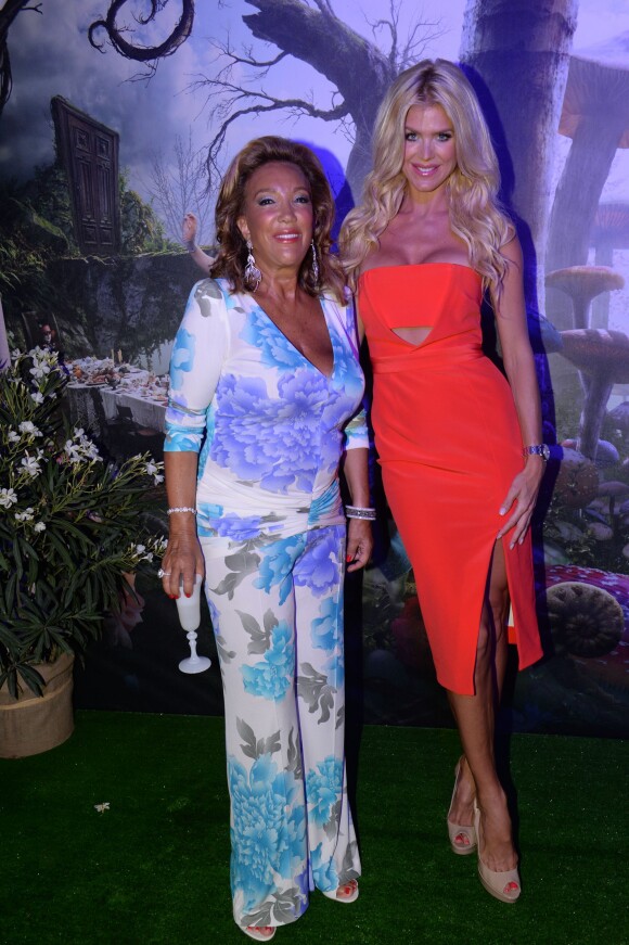 Exclusif - Denise Rich et Victoria Silvstedt lors de la soirée Denise Rich au coeur du port de Saint-Tropez, le 19 juillet 2015