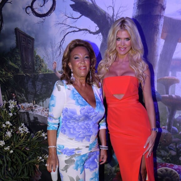 Exclusif - Denise Rich et Victoria Silvstedt lors de la soirée Denise Rich au coeur du port de Saint-Tropez, le 19 juillet 2015