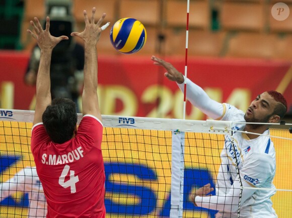 Earvin Ngapeth à Katowice le 18 septembre 2014. 