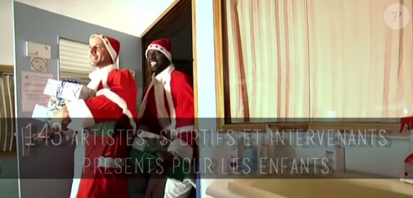 Omar Sy et Fred Testot dans la vidéo des 10 ans de CéKeDuBonheur, association d'Hélène Sy