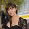 Exclusif - Prix spécial - Rencontre avec Monica Bellucci sur la plage Magnum à l'occasion du 67e festival de Cannes à à Cannes le 18 mai 2014. 