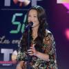 Natasha St-Pier - Enregistrement de l'émission " Vivement Dimanche " Spéciale Les enfants du Top 50, le 8 octobre 2014. 