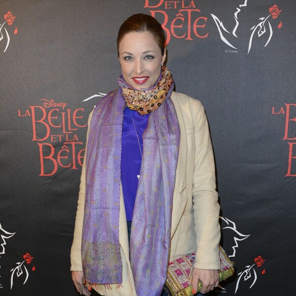 Natasha St-Pier - Première de la comédie musicale "La Belle et la Bête" avec Vincent Niclo dans le rôle de la Bête au théâtre Mogador à Paris le 20 mars 2014.