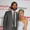 Kaley Cuoco et son mari Ryan Sweeting - Avant-première du film "The Wedding ringer" à Hollywood, le 6 janvier 2015. 