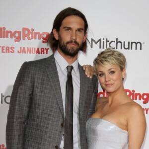 Kaley Cuoco et son mari Ryan Sweeting - Avant-première du film "The Wedding ringer" à Hollywood, le 6 janvier 2015. 