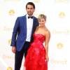 Kaley Cuoco et son mari Ryan Sweeting - La 66ème cérémonie annuelle des Emmy Awards au Nokia Theatre à Los Angeles, le 25 août 2014. 