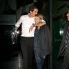 Kaley Cuoco et son mari Ryan Sweeting - People à la sortie du restaurant Mr Chow à Beverly Hills, le 18 juin 2014.  