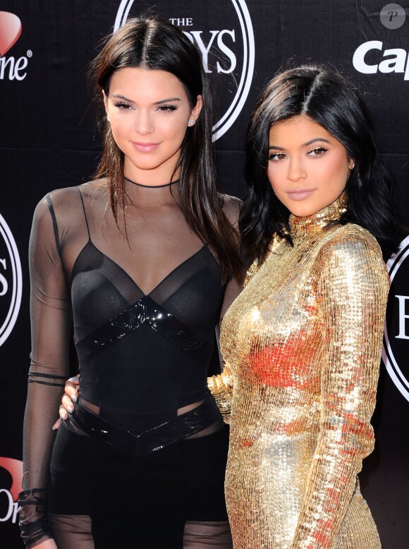 Kendall Jenner et Kylie Jenner aux ESPY Awards le 15 juillet 2015.