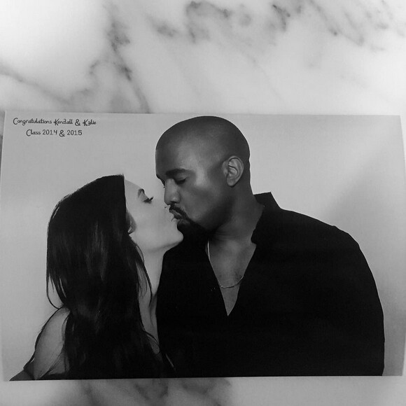 Kylie Jenner : les photos de la soirée pour sa remise de diplôme, à Los Angeles, le 23 juillet 2015. Ici, Kanye West et Kim Kardashian