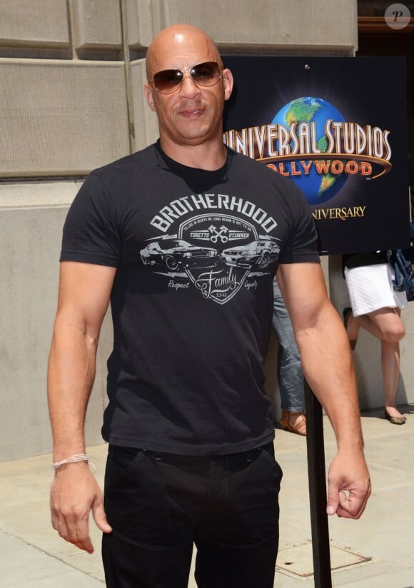 Vin Diesel - Inauguration du Fast & Furious Supercharged Ride aux Studios Universal à Los Angeles le 23 juin 2015.