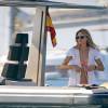 Olivia Palermo et son mari Johannes Huebl en vacances à Ibiza le 26 juillet 2015.