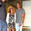 Beyoncé et Jay Z quittent le 1412 Broadway à New York, le 27 juillet 2015.