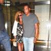Jay Z et Beyoncé quittent le 1412 Broadway à New York, le 27 juillet 2015.