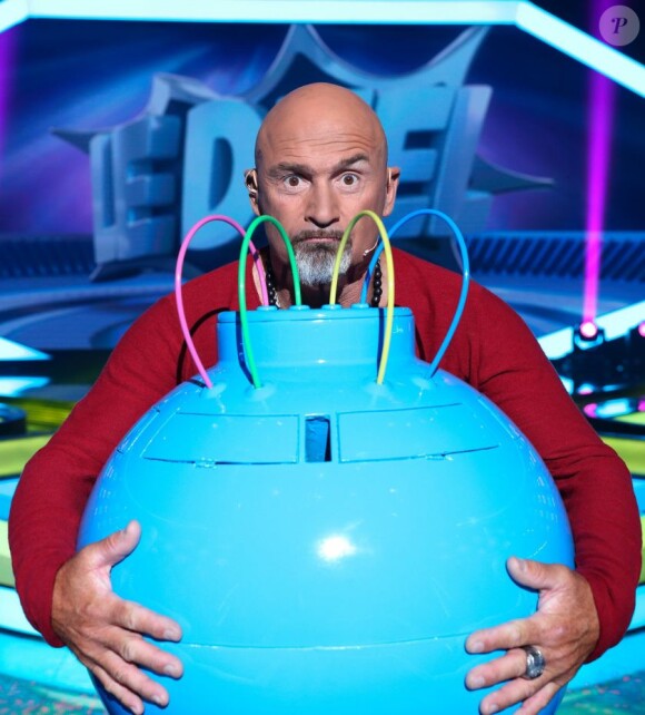 Vincent Lagaf' sur le tournage de l'émission Boom! sur TF1.
