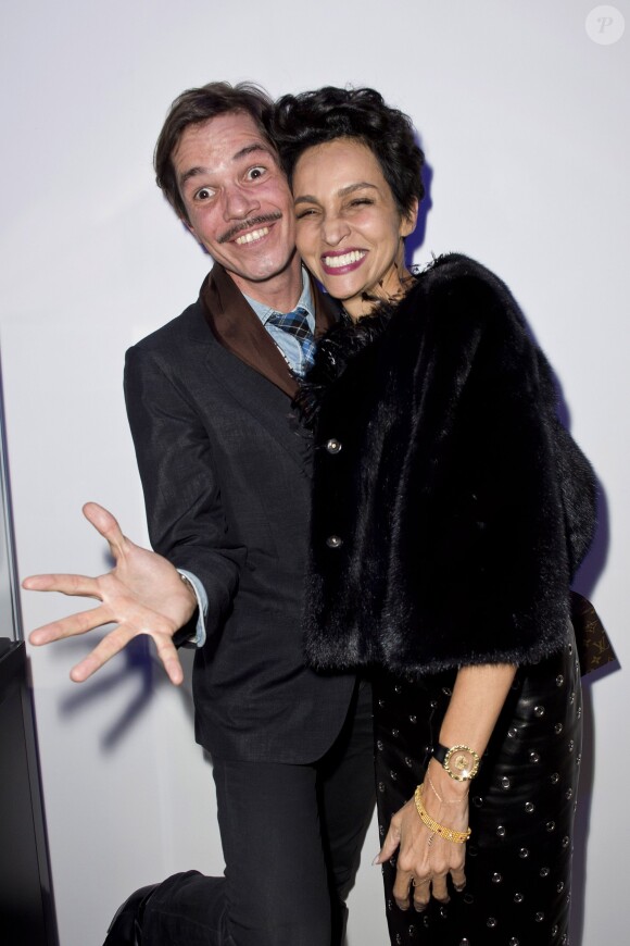 Elie Top et Farida Khelfa au lancement de la collection "Mécaniques Célestes" de Elie Top, le 27 janvier 2015