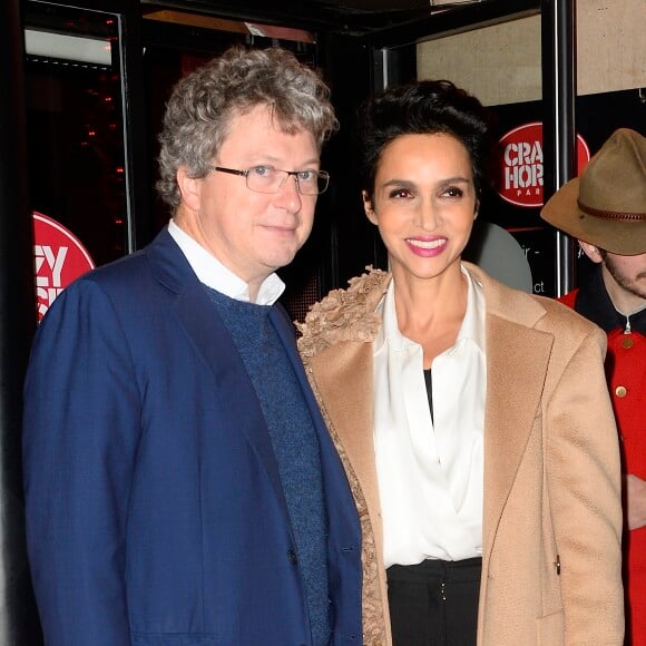 Farida Khelfa et son époux Henri Seydoux à la première du show de Conchita Wurst au Crazy Horse à Paris le 9 novembre 2014