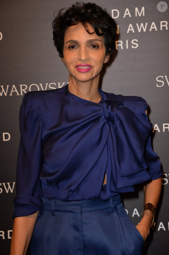 Farida Khelfa à la remise du prix de l'Andam 2014 à l'hôtel Potocki, Chambre de Commerce et d'Industrie de Paris le 26 septembre 2014