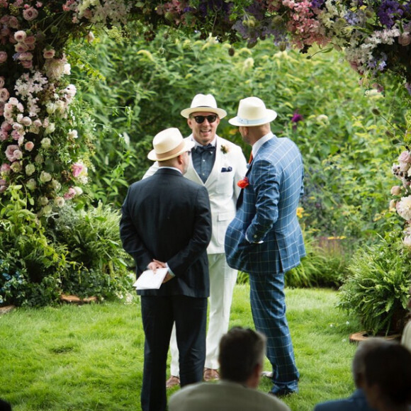 Mariage de Guy Ritchie et Jacqui Ainsley (photo postée le 3 août 2015)