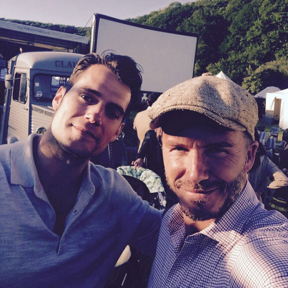 Henry Cavill et David Beckham - Mariage de Guy Ritchie et Jacqui Ainsley (photo postée le 3 août 2015)