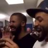 Kanye West, Drake et Will Smith blaguent en coulisses de l'OVO Fest à Toronto, le 3 août 2015. Ce soir-là, deux personnes sont mortes au cours d'une fusillade. 