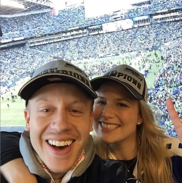 Macklemore et sa chérie Tricia, sur Instagram, en 2015
