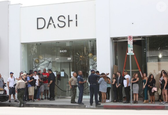 Kim Kardashian a participé à une séance de dédicaces de son livre "Selfish" dans la boutique DASH à Los Angeles. Le 6 août 2015.