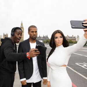 Le musée Madame Tussauds de Londres a dévoilé les statues de cire de Kanye West et Kim Kardashian. Le 5 août 2015.